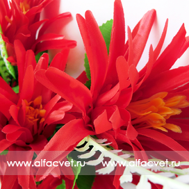 искусственные цветы букет ананас цвета красный 4