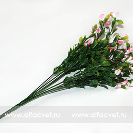 искусственные цветы букет пластик цвета розовый с белым 14