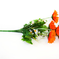 искусственные цветы герберы с добавкой ромашки цвета оранжевый с белым 16