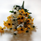 искусственные цветы касмея цвета белый с желтым 36