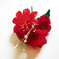 искусственные цветы маргаритка-колокольчик цвета красный 4