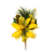 искусственные цветы веточка ели с шишкой цвета желтый 1